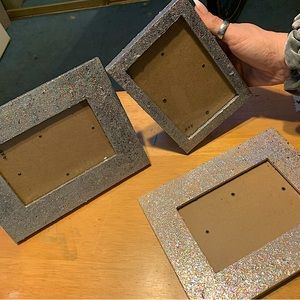 4x6 Glitter picture frames